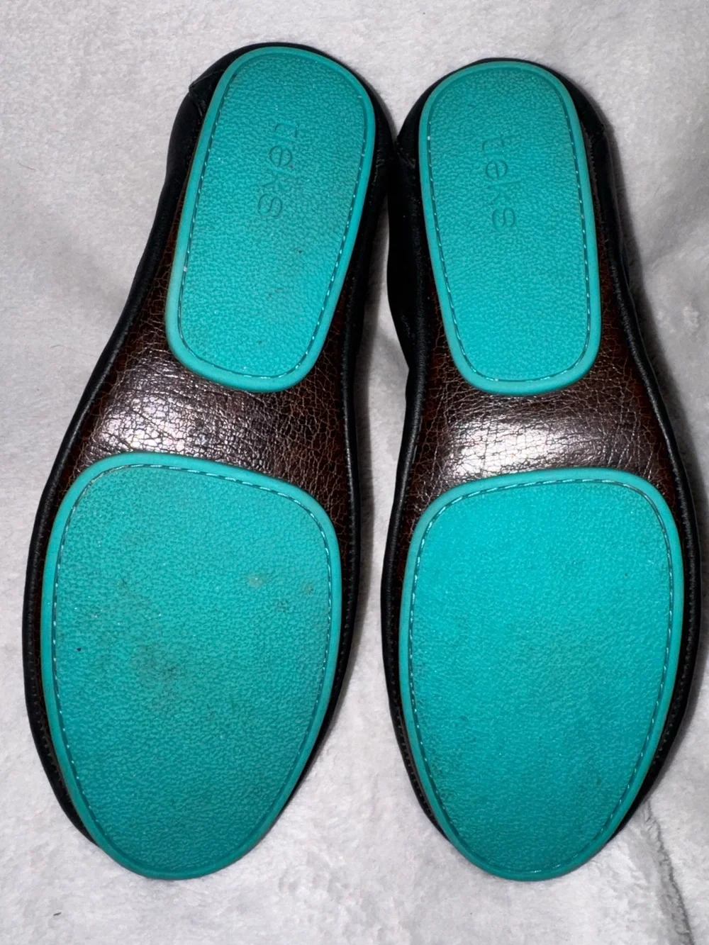 Tieks Black Leather Ballet Flats